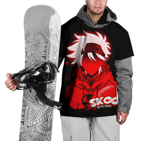 Накидка на куртку 3D с принтом SK8 the Infinity Reki в Тюмени, 100% полиэстер |  | Тематика изображения на принте: anime | kyan | reki | sk8 | sk8 the infinity | аниме | граффити | кян | манга | на скейте в бесконечность | рэки | скейт | скейт бесконечность | скейтборд | скейтбординг | скейтер