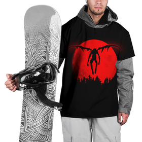Накидка на куртку 3D с принтом Death Note  Рюк силуэт в Белгороде, 100% полиэстер |  | anime | death note | death note type | l | tegunvteg | аниме | деад нот | деад ноте | игра | лайт ягами | персонаж | рюк