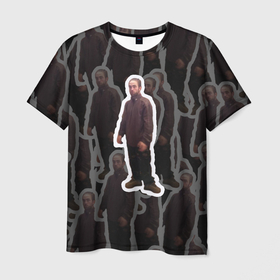 Мужская футболка 3D с принтом Роберт Паттинсон | Мем в Курске, 100% полиэфир | прямой крой, круглый вырез горловины, длина до линии бедер | мем | роберт дуглас томас паттинсон | роберт паттинсон