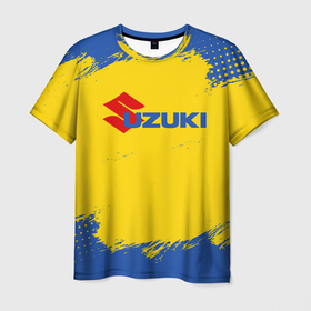 Мужская футболка 3D с принтом Suzuki Сузуки (Z) , 100% полиэфир | прямой крой, круглый вырез горловины, длина до линии бедер | auto | grand vitara | suzuki | sx4 | авто | автомобиль | ам | витара | машина | сузуки | сх4