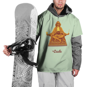 Накидка на куртку 3D с принтом The Dude meditation в Тюмени, 100% полиэстер |  | big lebowski | donney | dude | lebowski | the big lebowski | the dude | walter | большой лебовски | лебовски | чувак