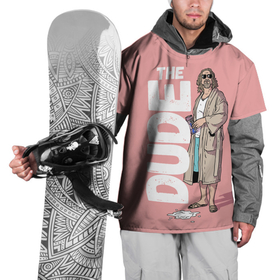 Накидка на куртку 3D с принтом The Real Dude в Курске, 100% полиэстер |  | Тематика изображения на принте: big lebowski | donney | dude | lebowski | the big lebowski | the dude | walter | большой лебовски | лебовски | чувак