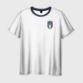 Мужская футболка 3D+ с принтом форма сборной Италии гостевая в Санкт-Петербурге, 100% микрофибра | круглый вырез горловины, длина до линии бедер | 2021 | championship | cup | dzyuba | russia | world | европы | италия | мира | мундиаль | форма | футбол | чемпионат