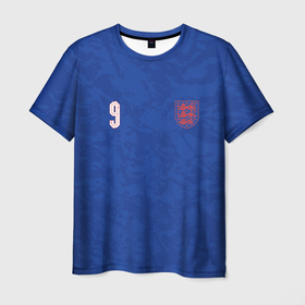 Мужская футболка 3D с принтом Выездная Форма Гарри Кейна , 100% полиэфир | прямой крой, круглый вырез горловины, длина до линии бедер | англия | гарри | кейн | номер кейна | сборная англии | сборная англии по футболу | форма | форма гарри кейна | форма кейна | футбол | футболисты | футбольная сборная | футбольная форма