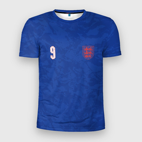 Мужская футболка 3D спортивная с принтом Выездная Форма Гарри Кейна в Тюмени, 100% полиэстер с улучшенными характеристиками | приталенный силуэт, круглая горловина, широкие плечи, сужается к линии бедра | англия | гарри | кейн | номер кейна | сборная англии | сборная англии по футболу | форма | форма гарри кейна | форма кейна | футбол | футболисты | футбольная сборная | футбольная форма