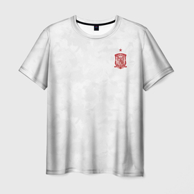 Мужская футболка 3D с принтом форма сборной Испании в Тюмени, 100% полиэфир | прямой крой, круглый вырез горловины, длина до линии бедер | 2021 | championship | cup | dzyuba | russia | world | европы | италия | мира | мундиаль | форма | футбол | чемпионат