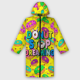 Дождевик унисекс 3D с принтом DONUTS в городе Новоалтайск,  |  | candys | children | donut | dreaming | food | rainbow | stop | вкусняшки | детские | еда | желтый | крем | мечты | надписи | пончики | сладости | текстуры