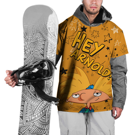 Накидка на куртку 3D с принтом Эй Арнольд! в Екатеринбурге, 100% полиэстер |  | hey arnold | nickelodeon | арнольд | арнольд шортмэн | звезды | мультсериал | школьные приключения | эй