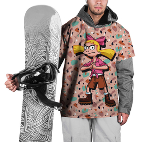 Накидка на куртку 3D с принтом Эй Арнольд! Хельга Патаки в Тюмени, 100% полиэстер |  | hey arnold | nickelodeon | арнольд | банты | мультсериал | подруга | розовое платье | хельга патаки | школьные приключения | эй