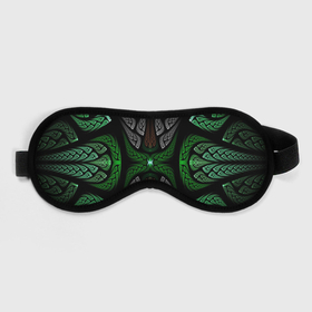Маска для сна 3D с принтом Серо-Зеленые Узоры в Кировске, внешний слой — 100% полиэфир, внутренний слой — 100% хлопок, между ними — поролон |  | Тематика изображения на принте: зеленый | крутой рисунок | серый | узор