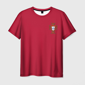 Мужская футболка 3D с принтом Portugal home в Белгороде, 100% полиэфир | прямой крой, круглый вырез горловины, длина до линии бедер | football | ronaldo | португалия | португалия футбол | роналду | футбол | футбольный клуб | футбольный клуб португалии