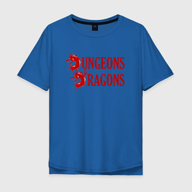 Мужская футболка хлопок Oversize с принтом Dungeons and Dragons | Драконы , 100% хлопок | свободный крой, круглый ворот, “спинка” длиннее передней части | dd | dragon | dungeons and dragons | днд | дракон | драконы | подземелья и драконы