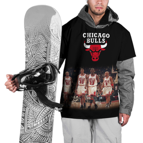 Накидка на куртку 3D с принтом CHICAGO BULLS [3] , 100% полиэстер |  | Тематика изображения на принте: basketball | bulls | chicago | chicago bulls | jordan | nba | баскетбол | джордан | нба | чикаго буллз