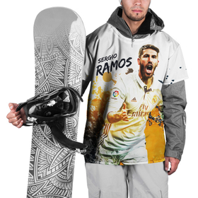 Накидка на куртку 3D с принтом Серхио Рамос в Петрозаводске, 100% полиэстер |  | sergio ramos | sr4 | номер 4 | реал мадрид | сборная испании | серхио рамос | футбол | футболист