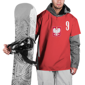 Накидка на куртку 3D с принтом Lewandowski Poland 9 , 100% полиэстер |  | football | польша | польша футбол | футбол | футбольный клуб | футбольшый клуб польши