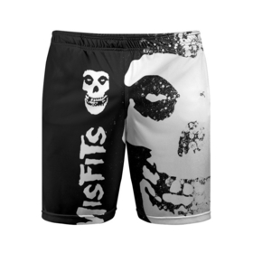 Мужские шорты спортивные с принтом MISFITS [1] ,  |  | misfits | music | rock | мисфитс | музыка | рок