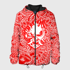 Мужская куртка 3D с принтом Samurai в Курске, ткань верха — 100% полиэстер, подклад — флис | прямой крой, подол и капюшон оформлены резинкой с фиксаторами, два кармана без застежек по бокам, один большой потайной карман на груди. Карман на груди застегивается на липучку | cd projekt red | cyberpunk | cyberpunk 2077 | rdcbp101277 | samurai | киберпанк | киберпанк 2077