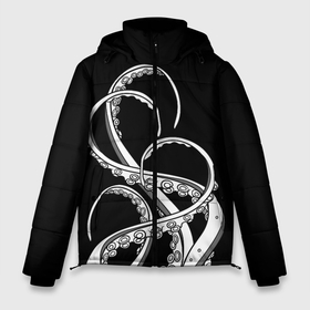 Мужская зимняя куртка 3D с принтом Octopus Black and White в Белгороде, верх — 100% полиэстер; подкладка — 100% полиэстер; утеплитель — 100% полиэстер | длина ниже бедра, свободный силуэт Оверсайз. Есть воротник-стойка, отстегивающийся капюшон и ветрозащитная планка. 

Боковые карманы с листочкой на кнопках и внутренний карман на молнии. | fish | kraken | ocean spirit | octopus | sea | summer | вода | водный мир | животные | зверь | кальмар | кракен | лето | монстр | море | морская живность | морские обитатели | осьминог | отпуск | рыба | черно белый | чуд