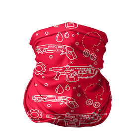 Бандана-труба 3D с принтом Gears pattern в Санкт-Петербурге, 100% полиэстер, ткань с особыми свойствами — Activecool | плотность 150‒180 г/м2; хорошо тянется, но сохраняет форму | game | games | gears of war | gow | гирс оф вар | гов | игра | игры | маркус феникс | пуфкы ща цфк