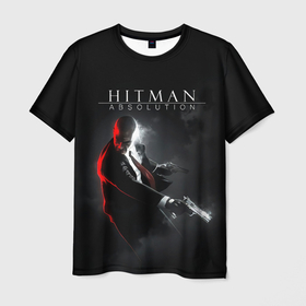 Мужская футболка 3D с принтом Hitman Absolution , 100% полиэфир | прямой крой, круглый вырез горловины, длина до линии бедер | agent 47 | game | games | hitman | hitmen | агент 47 | игра | игры | ршеьфт | хитман | хитмэн