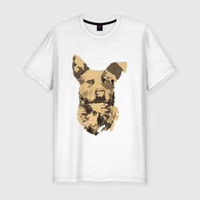 Мужская футболка хлопок Slim с принтом FC5: Бумер в Курске, 92% хлопок, 8% лайкра | приталенный силуэт, круглый вырез ворота, длина до линии бедра, короткий рукав | fc5 | бумер | животные | пёс | собака