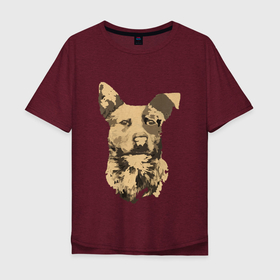Мужская футболка хлопок Oversize с принтом FC5: Бумер в Кировске, 100% хлопок | свободный крой, круглый ворот, “спинка” длиннее передней части | fc5 | бумер | животные | пёс | собака