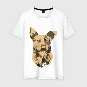 Мужская футболка хлопок с принтом FC5: Бумер в Екатеринбурге, 100% хлопок | прямой крой, круглый вырез горловины, длина до линии бедер, слегка спущенное плечо. | fc5 | бумер | животные | пёс | собака