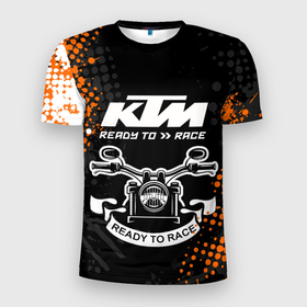 Мужская футболка 3D спортивная с принтом KTM MOTORCYCLES / КТМ МОТОЦИКЛЫ в Белгороде, 100% полиэстер с улучшенными характеристиками | приталенный силуэт, круглая горловина, широкие плечи, сужается к линии бедра | ktm | ktm duke | motorcycle. | байк | байкер | ктм | ктм дюк | мотоспорт | мототехника | мотоцикл | мотоциклист | скутер