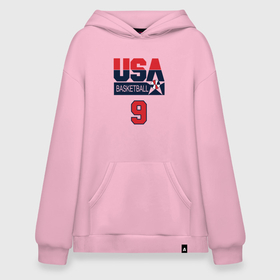 Худи SuperOversize хлопок с принтом USA Basketball в городе Новоалтайск, 70% хлопок, 30% полиэстер, мягкий начес внутри | карман-кенгуру, эластичная резинка на манжетах и по нижней кромке, двухслойный капюшон
 | basketball | game | nba | sport | streetball | usa | баскетбол | баскетболист | игра | игрок | мяч | нба | спорт | стритбол | сша | тренер