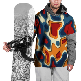 Накидка на куртку 3D с принтом Пятна краски в Тюмени, 100% полиэстер |  | Тематика изображения на принте: color | иллюстрация | краски | пятно | цветные пятна