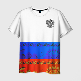 Мужская футболка 3D с принтом Russia 3 , 100% полиэфир | прямой крой, круглый вырез горловины, длина до линии бедер | fashion | game | hip hop | rap | russia | street style | top | игра | мода | огонь | рэп | топ | уличный стиль | хип хоп