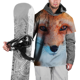 Накидка на куртку 3D с принтом Мордочка лисы в Екатеринбурге, 100% полиэстер |  | fox | foxy | животное | звери | лиса | лисенок | лисичка | милая | рыжая | фокс