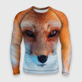 Мужской рашгард 3D с принтом Мордочка лисы в Санкт-Петербурге,  |  | fox | foxy | животное | звери | лиса | лисенок | лисичка | милая | рыжая | фокс