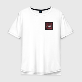 Мужская футболка хлопок Oversize с принтом Maneskin в Тюмени, 100% хлопок | свободный крой, круглый ворот, “спинка” длиннее передней части | maneskin | manskin | monskin | манескин | манскин | монскин