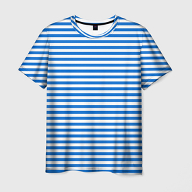 Мужская футболка 3D с принтом морская униформа в Петрозаводске, 100% полиэфир | прямой крой, круглый вырез горловины, длина до линии бедер | Тематика изображения на принте: в топе | в тренде | морская одежда | сине белая | служебная одежда
