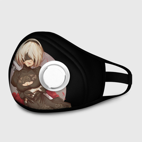 Маска из неопрена с принтом Nier Automata (2B) в городе Новоалтайск, неопрен 100% | Форма огибающая нос. Резинки для ушей с дополнительной резинкой на затылке. Клапан для выдоха для активного дыхания при занятиях спортом. Эластичный материал маски и окантовки для лучшего растяжения и прилегания маски.  | Тематика изображения на принте: 2a | 2б | ahegao | anime | automata | b2 | cyber | emil | girl | girls | glitch | hikka | neon | nier | roses | senpai | waifu | yorha | а2 | аниме | ахегао | вайфу | глитч | глич | девушка | кибер | манга | неон | розы | семпай | сенпай | т
