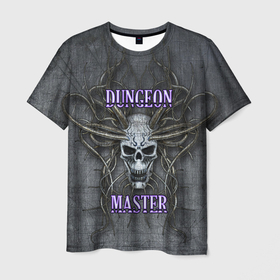 Мужская футболка 3D с принтом DM | Dungeon Master | SKULL , 100% полиэфир | прямой крой, круглый вырез горловины, длина до линии бедер | Тематика изображения на принте: dd | dm | dungeon master | dungeons and dragons | skull | днд | мастер подземелий | подземелья и драконы
