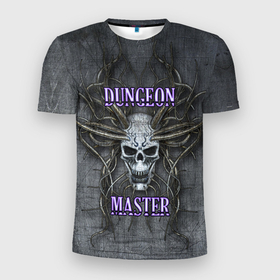 Мужская футболка 3D спортивная с принтом DM | Dungeon Master | SKULL , 100% полиэстер с улучшенными характеристиками | приталенный силуэт, круглая горловина, широкие плечи, сужается к линии бедра | Тематика изображения на принте: dd | dm | dungeon master | dungeons and dragons | skull | днд | мастер подземелий | подземелья и драконы
