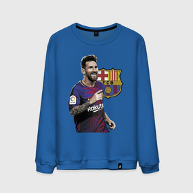 Мужской свитшот хлопок с принтом Lionel Messi   Barcelona   Argentina в Тюмени, 100% хлопок |  | barcelona | football | forward | messi | star | барселона | звезда | месси | нападающий | форвард | футбол