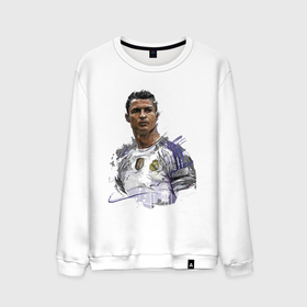 Мужской свитшот хлопок с принтом Cristiano Ronaldo   Manchester United   Portugal в Кировске, 100% хлопок |  | football | forward | ronaldo | star | звезда | роналдо | форвард | футбол