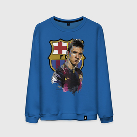 Мужской свитшот хлопок с принтом Lionel Messi, Barcelona в Екатеринбурге, 100% хлопок |  | barcelona | football | forward | messi | star | барселона | звезда | месси | нападающий | форвард | футбол