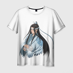 Мужская футболка 3D с принтом Лань Чжань в Белгороде, 100% полиэфир | прямой крой, круглый вырез горловины, длина до линии бедер | лань чжань | магистр дьявольского культа
