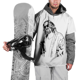 Накидка на куртку 3D с принтом Большой Лебовски Big Lebowski в Курске, 100% полиэстер |  | Тематика изображения на принте: abide | big | dude | jeff | lebowski | the | большой | лебовски | фильм | чувак