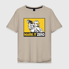 Мужская футболка хлопок Oversize с принтом Mark It Zero (Большой Лебовски) в Курске, 100% хлопок | свободный крой, круглый ворот, “спинка” длиннее передней части | abide | big | dude | jeff | lebowski | the | большой | лебовски | фильм | чувак