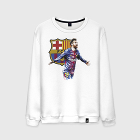 Мужской свитшот хлопок с принтом Lionel Messi Barcelona в Курске, 100% хлопок |  | barcelona | forward | lionel messi | star | барселона | звезда | лионель месси | форвард