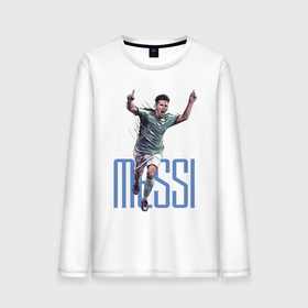 Мужской лонгслив хлопок с принтом Lionel Messi в Белгороде, 100% хлопок |  | barcelona | forward | lionel messi | star | барселона | звезда | лионель месси | форвард