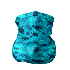 Бандана-труба 3D с принтом Черепашки в Новосибирске, 100% полиэстер, ткань с особыми свойствами — Activecool | плотность 150‒180 г/м2; хорошо тянется, но сохраняет форму | животные | море | морская | морские | черепаха | черепахи | черепашка | черепашки