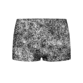 Мужские трусы 3D с принтом Small-scale camouflage в Санкт-Петербурге, 50% хлопок, 50% полиэстер | классическая посадка, на поясе мягкая тканевая резинка | Тематика изображения на принте: абстракция | грязь | камуфляж | пятна | черно белый