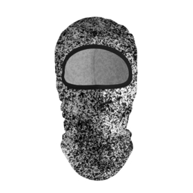Балаклава 3D с принтом Small-scale camouflage в Санкт-Петербурге, 100% полиэстер, ткань с особыми свойствами — Activecool | плотность 150–180 г/м2; хорошо тянется, но при этом сохраняет форму. Закрывает шею, вокруг отверстия для глаз кайма. Единый размер | абстракция | грязь | камуфляж | пятна | черно белый
