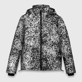Мужская зимняя куртка 3D с принтом Small-scale camouflage в Санкт-Петербурге, верх — 100% полиэстер; подкладка — 100% полиэстер; утеплитель — 100% полиэстер | длина ниже бедра, свободный силуэт Оверсайз. Есть воротник-стойка, отстегивающийся капюшон и ветрозащитная планка. 

Боковые карманы с листочкой на кнопках и внутренний карман на молнии. | Тематика изображения на принте: абстракция | грязь | камуфляж | пятна | черно белый